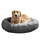 AICSYRM Hundebett Grosse Hunde Mittelgroße & kleine Hunde Hundekissen Hundesofa Katzenbett Donut Größe und Farbe wählbar (XL,grau)